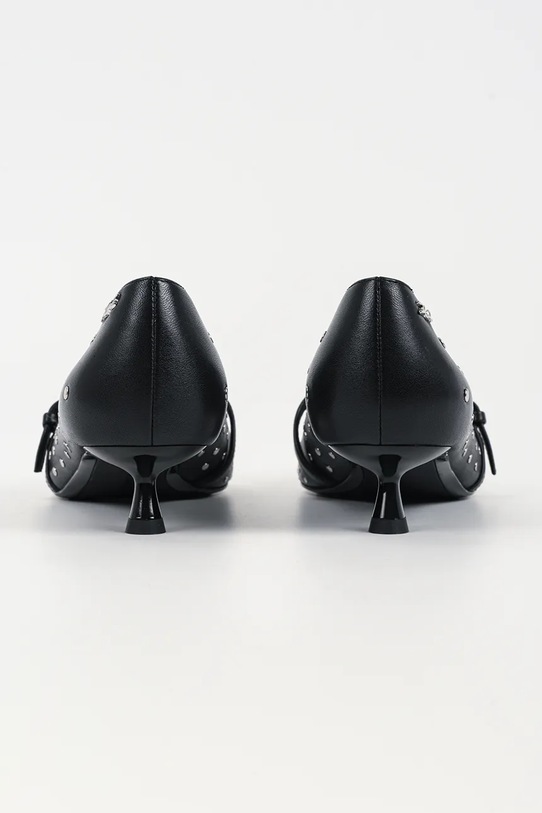 Obuwie Karl Lagerfeld szpilki skórzane PASHA KL30106S.00S czarny