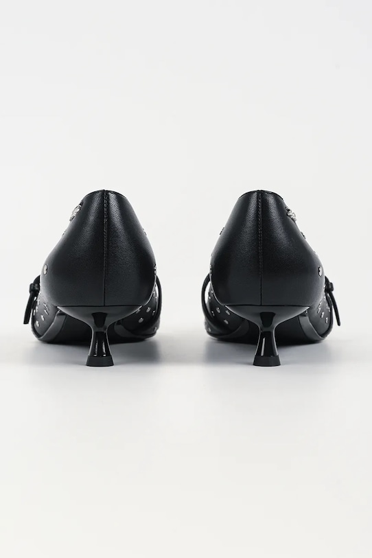 Obuwie Karl Lagerfeld szpilki skórzane PASHA KL30106S.00S czarny