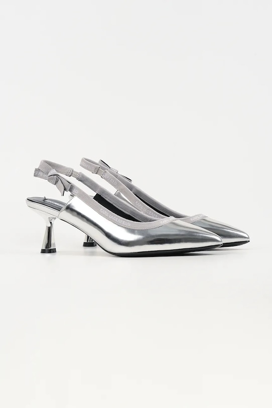 Кожаные туфли Karl Lagerfeld PANACHE KL30809.1MS серебрянный SS26