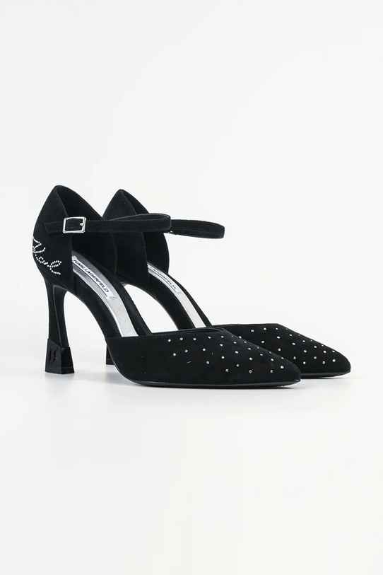 Замшеві туфлі Karl Lagerfeld PREMIERE 90 KL33504A.50S чорний SS26