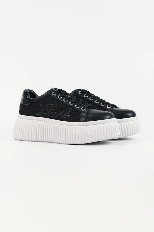 Karl Lagerfeld sneakersy KREEPER LO KL42326.400 czarny SS26