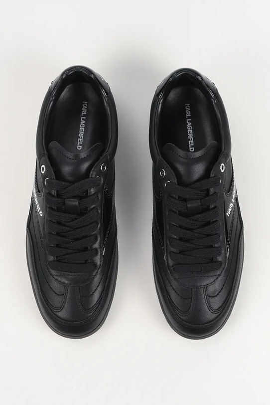 Karl Lagerfeld sneakersy skórzane KANDIDATE czarny KL63856.00X