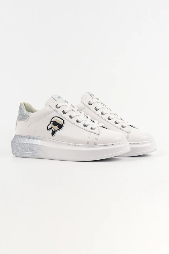 Kožené tenisky Karl Lagerfeld KAPRI KL62530F.01S biela SS26