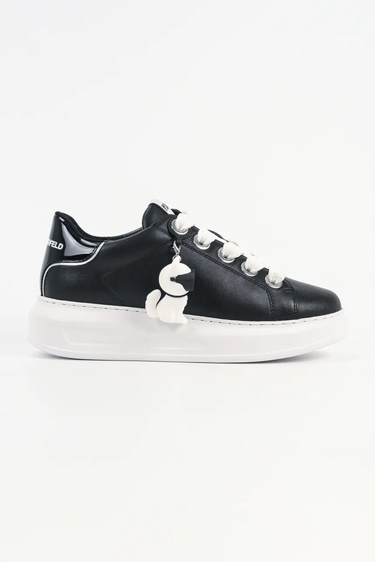 Karl Lagerfeld sneakersy skórzane KAPRI pozostałe czarny KL62536C.000