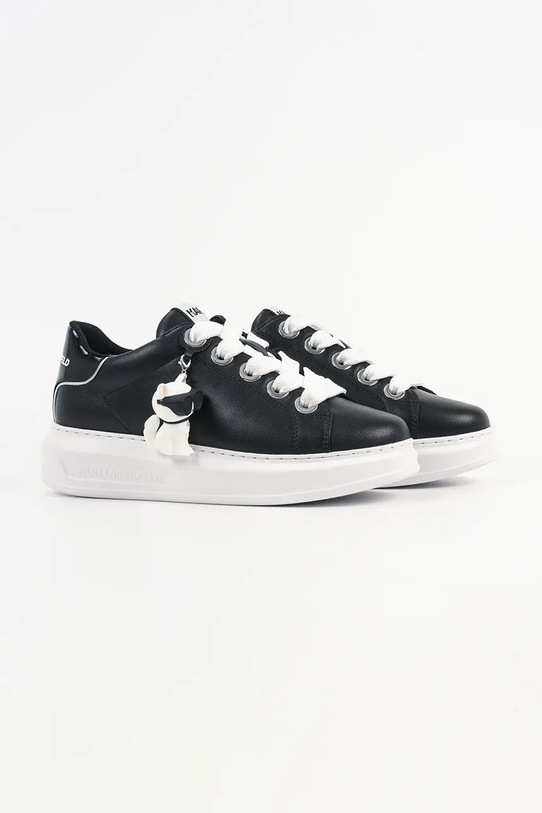 Karl Lagerfeld sneakersy skórzane KAPRI KL62536C.000 czarny SS26