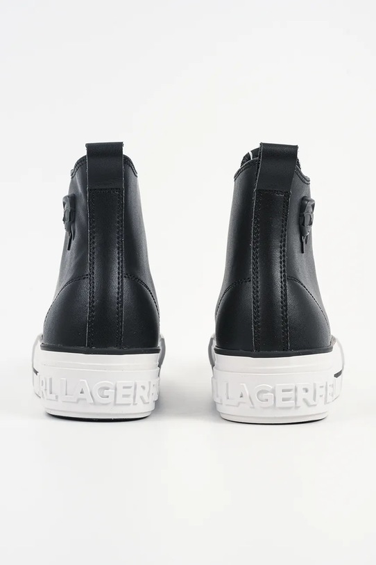 Obuwie Karl Lagerfeld trampki skórzane KAMPUS MAX NFT KL60456.000 czarny