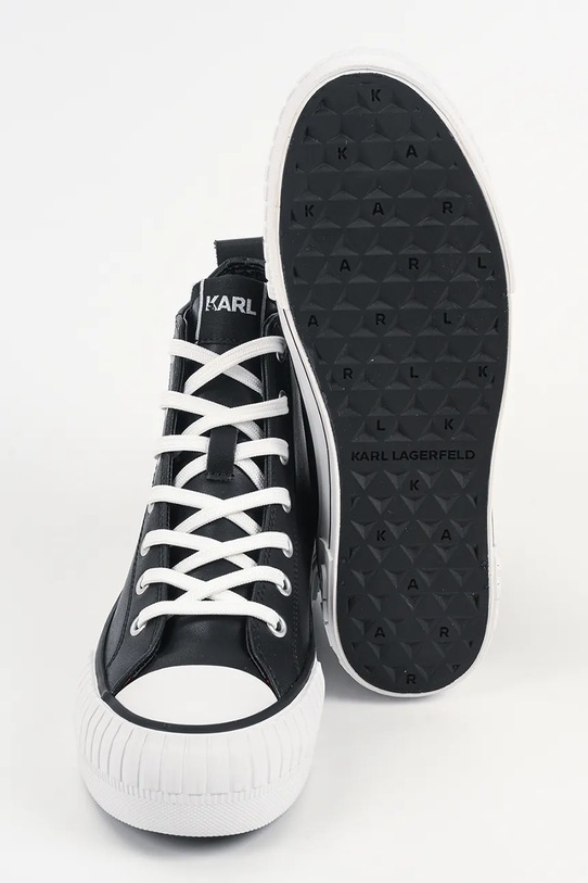 Karl Lagerfeld trampki skórzane KAMPUS MAX NFT KL60456.000 czarny