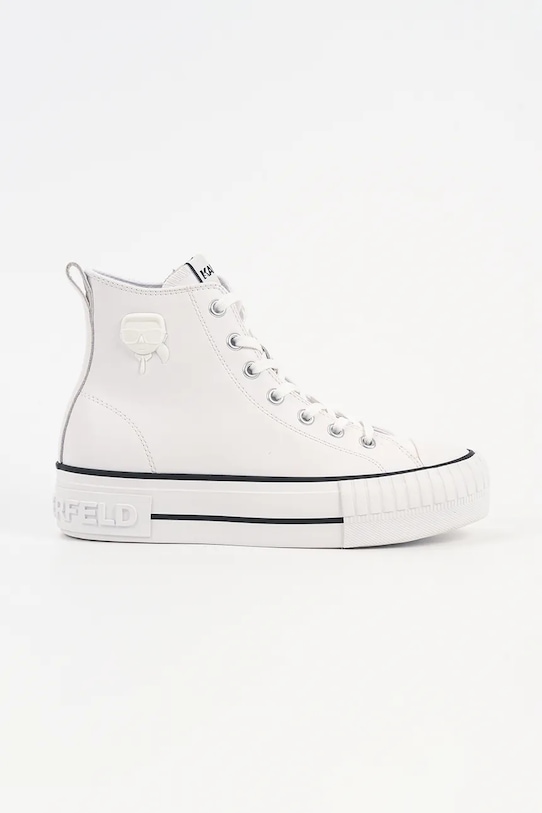 Шкіряні кеди Karl Lagerfeld KAMPUS MAX NFT платформа білий KL60456.011