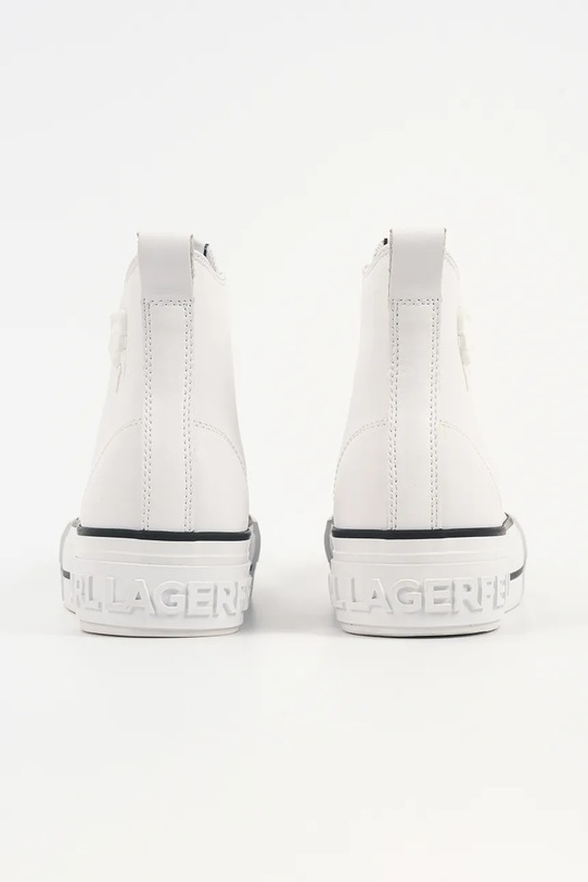 Obuwie Karl Lagerfeld trampki skórzane KAMPUS MAX NFT KL60456.011 biały