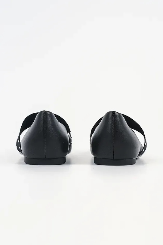 Obuwie Karl Lagerfeld baleriny skórzane KARO KL40126A.000 czarny
