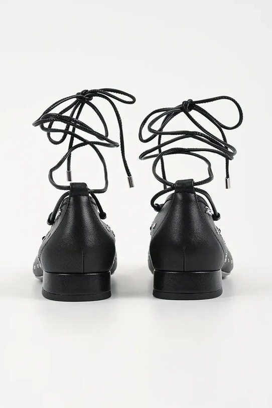 Obuwie Karl Lagerfeld baleriny skórzane KERRIE KL40156.00S czarny