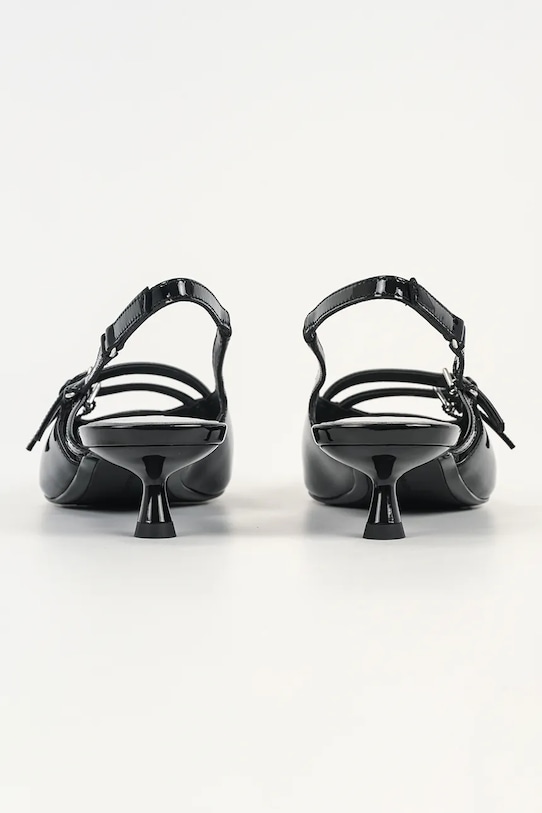 Obuwie Karl Lagerfeld szpilki skórzane PASHA KL30105A.1BP czarny