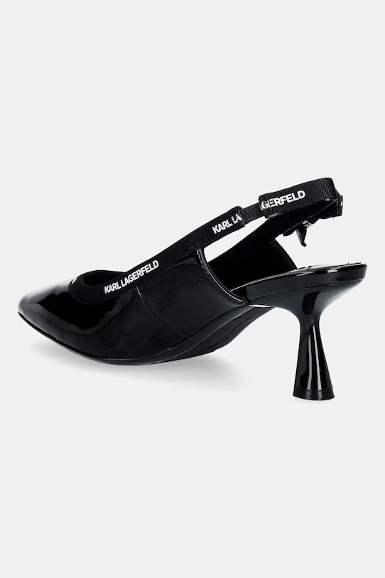 Obuwie Karl Lagerfeld szpilki skórzane PANACHE KL30809.1BP czarny