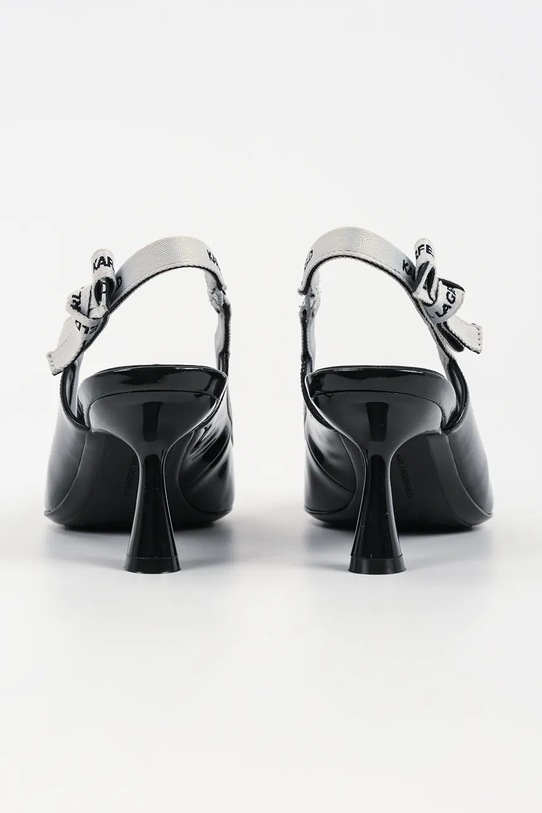 Obuwie Karl Lagerfeld szpilki skórzane PANACHE KL30809.1BP czarny