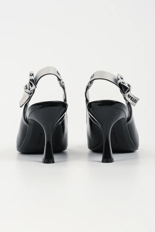 Obuwie Karl Lagerfeld szpilki skórzane SIENNA KL32706.1BP czarny