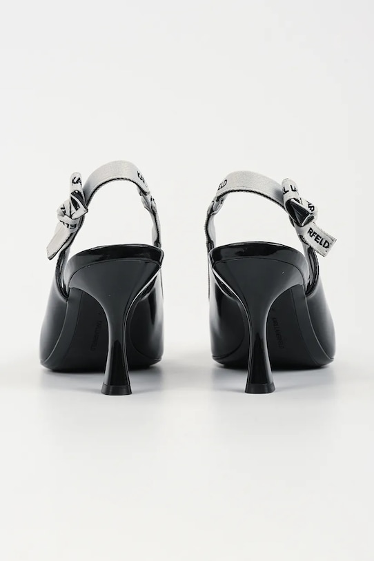 Obuwie Karl Lagerfeld szpilki skórzane SIENNA KL32706.1BP czarny