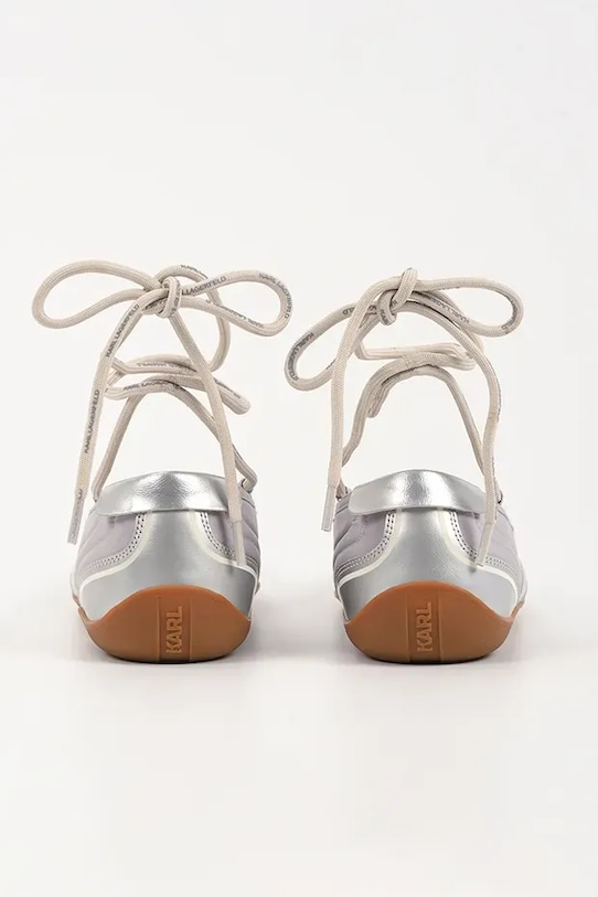 Obuwie Karl Lagerfeld baleriny ALTIA KL66111.4SL srebrny