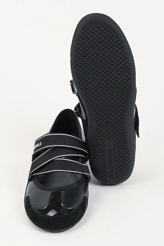 Δερμάτινες μπαλαρίνες Karl Lagerfeld ALTIA KL66101.3M0 μαύρο