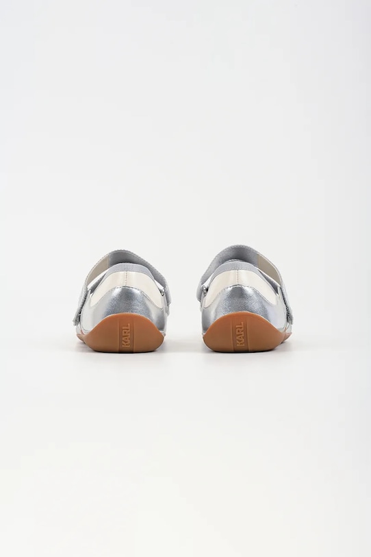 Παπούτσια Δερμάτινες μπαλαρίνες Karl Lagerfeld ALTIA KL66101.3SL ασημί