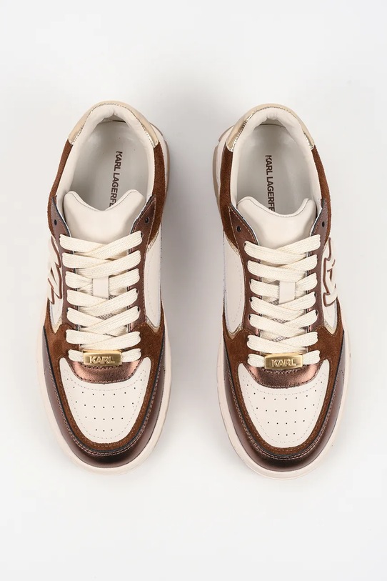 Karl Lagerfeld sneakersy KOURTNEY bordowy KL63025.04T