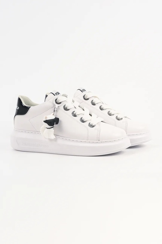 Karl Lagerfeld sneakersy skórzane KAPRI KL62536C.011 biały SS26