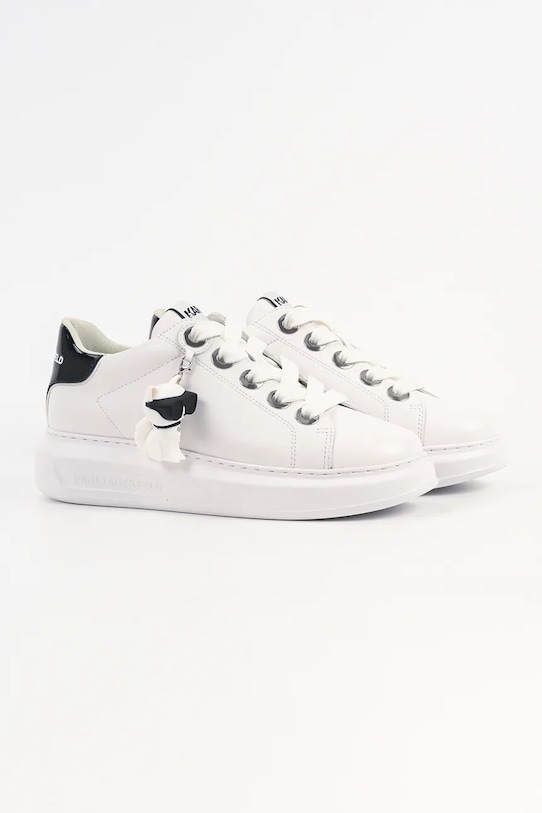 Karl Lagerfeld sneakersy skórzane KAPRI KL62536C.011 biały SS26
