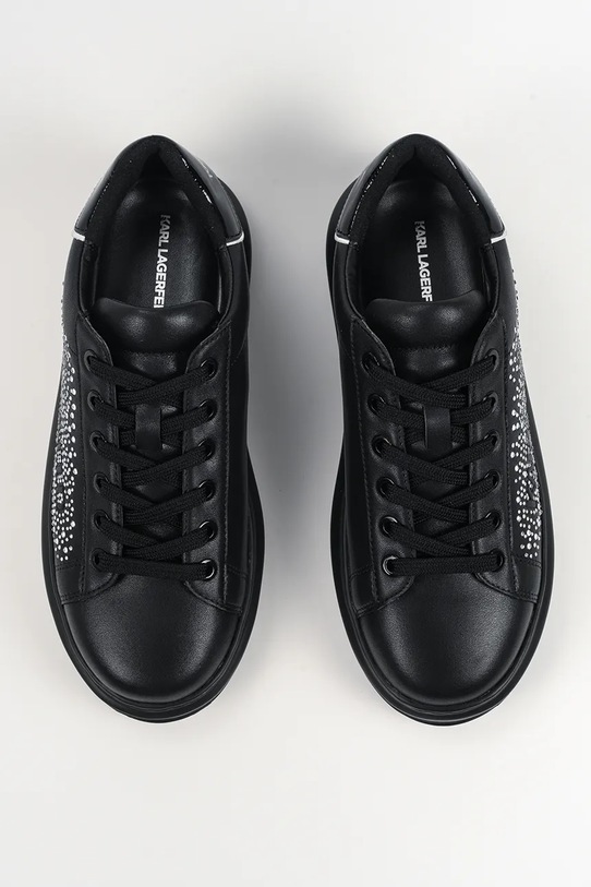 Karl Lagerfeld sneakersy skórzane KAPRI czarny KL62556.00S