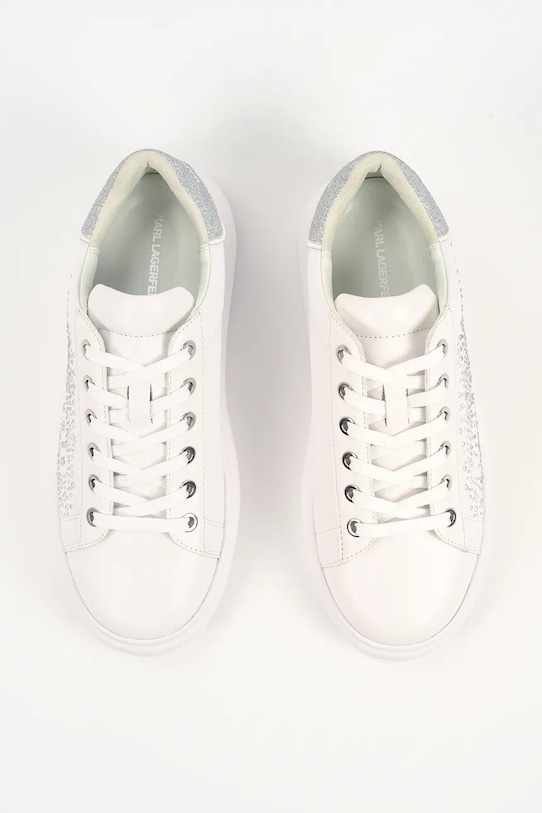 Karl Lagerfeld sneakersy skórzane KAPRI biały KL62556.01S