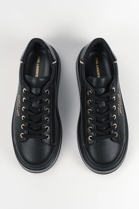 Karl Lagerfeld sneakersy skórzane ANAKAPRI czarny KL63518A.00G