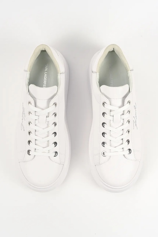 Karl Lagerfeld sneakersy skórzane ANAKAPRI biały KL63518A.01S