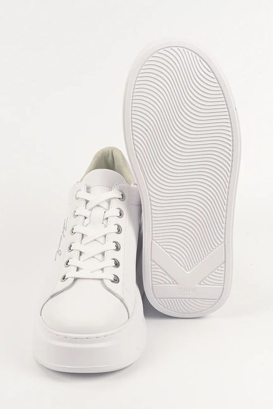 Karl Lagerfeld sneakersy skórzane ANAKAPRI KL63518A.01S biały