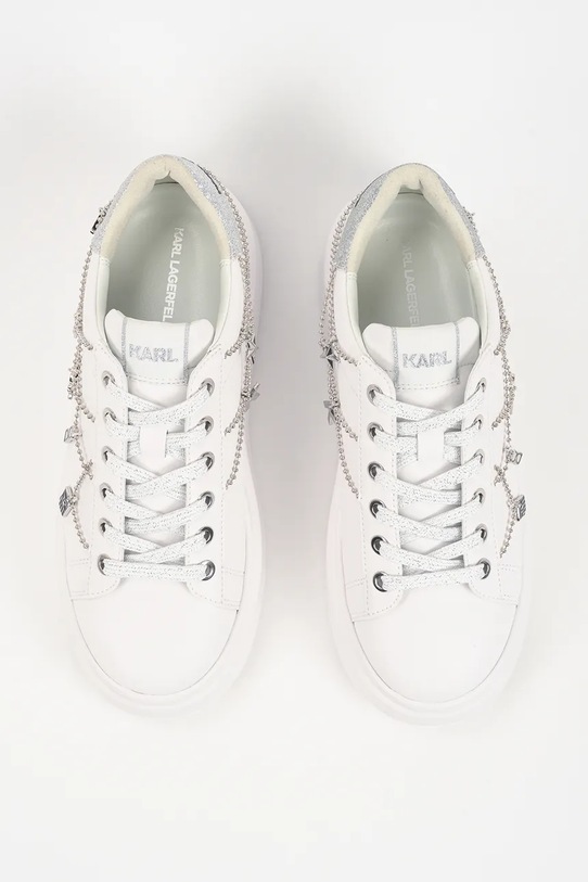 Karl Lagerfeld sneakersy skórzane ANAKAPRI biały KL63546.01S