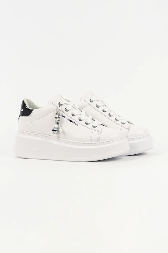 Karl Lagerfeld sneakersy skórzane ANAKAPRI KL63516.011 biały SS26