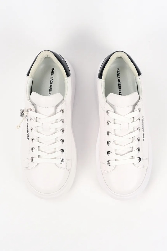 Karl Lagerfeld sneakersy skórzane ANAKAPRI biały KL63516.011