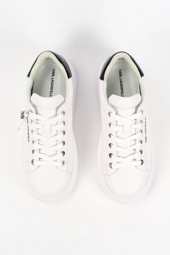 Karl Lagerfeld sneakersy skórzane ANAKAPRI biały KL63516.011