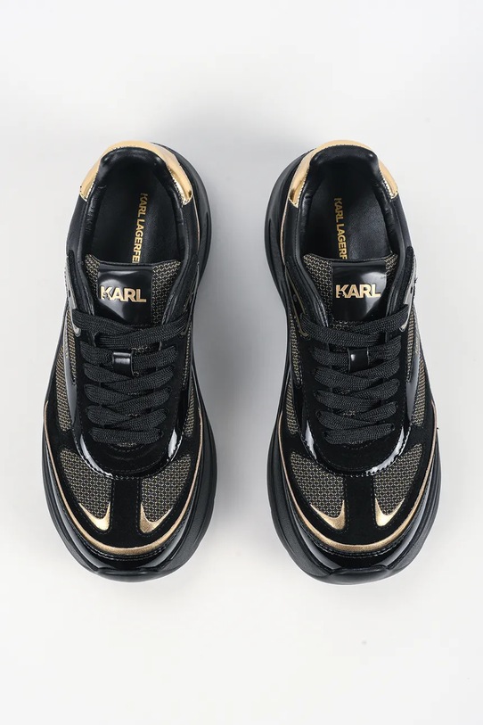 Karl Lagerfeld sneakersy KONTOUR WEDGE czarny KL68016.40G