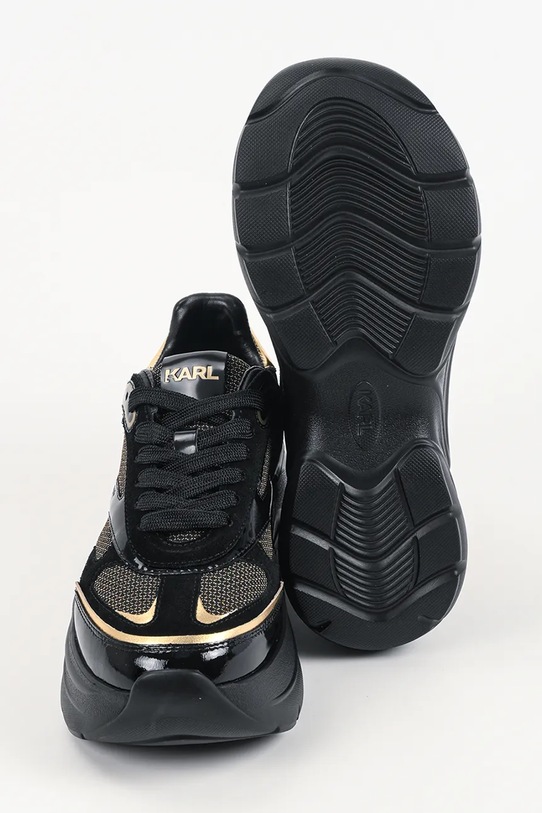 Karl Lagerfeld sneakersy KONTOUR WEDGE KL68016.40G czarny