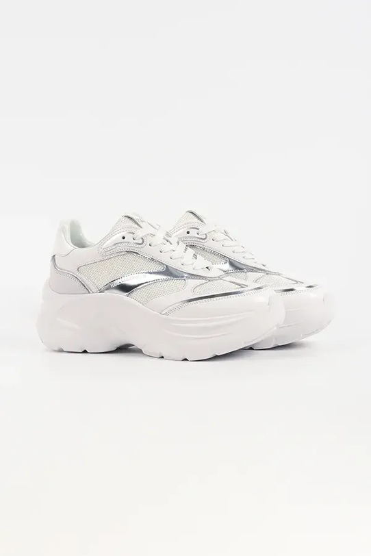 Karl Lagerfeld sneakersy KONTOUR WEDGE KL68016.41S biały SS26