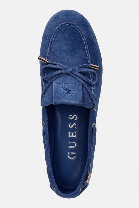 Guess mocasini din piele întoarsă AISHA albastru FLPAIS.SUE14.BLUE