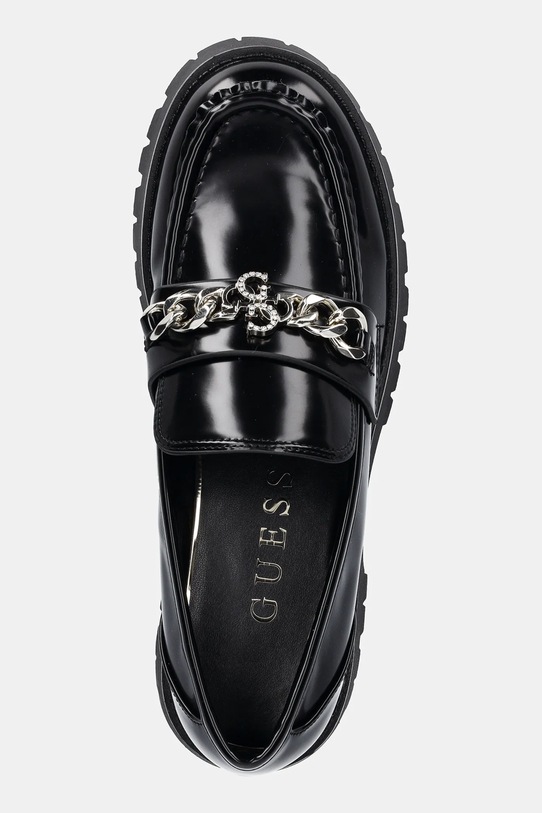 Μοκασίνια Guess ALMER μαύρο FLPALR.ELE14.BLACK
