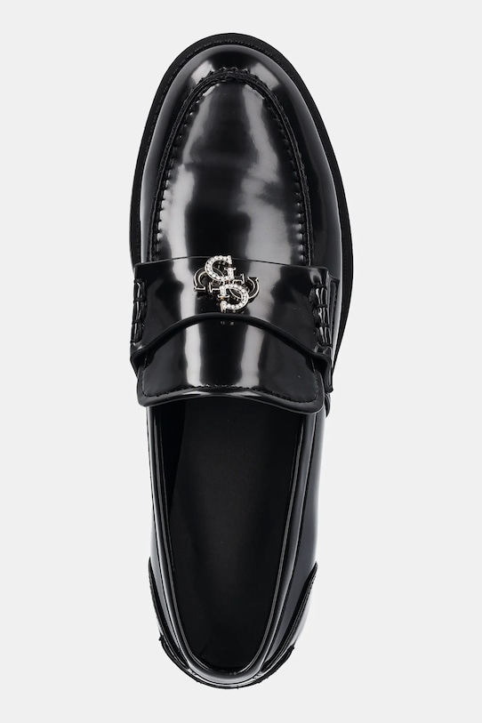 Μοκασίνια Guess BEVALEE μαύρο FLPBVL.ELE14.BLACK