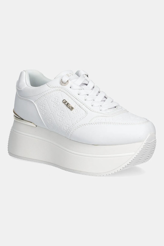 Guess sneakersy CAMRIO10 imitacja skóry licowej biały FLPC10.FAL12.WHITE