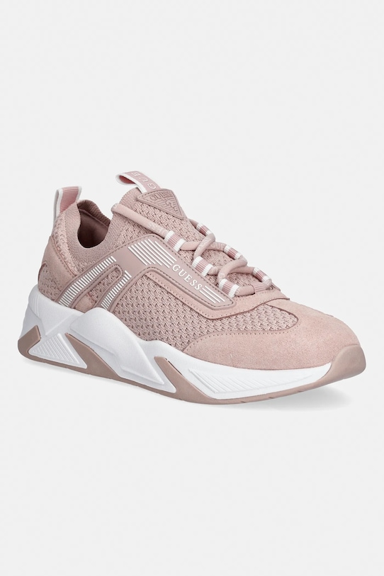 Guess sneakersy GENGA syntetyczny różowy FLPGEN.FAB12.PINK