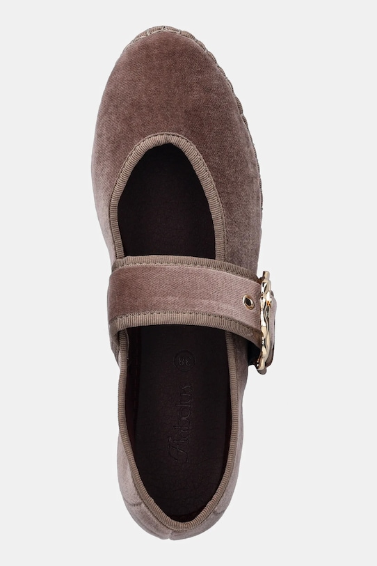 Μπαλαρίνες Flabelus καφέ Sophie.Maryjane