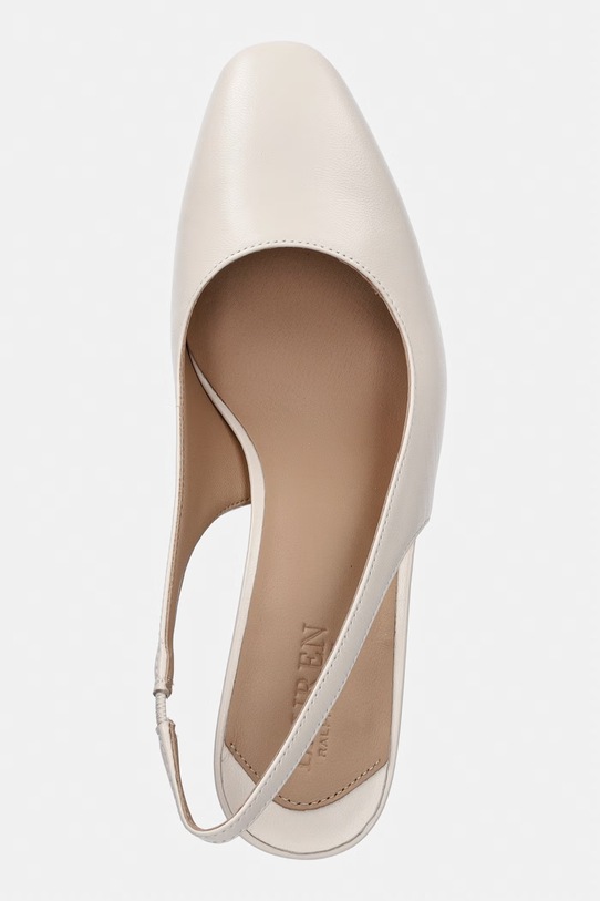 Δερμάτινες γόβες Lauren Ralph Lauren Klaire μπεζ 802P00096003.100