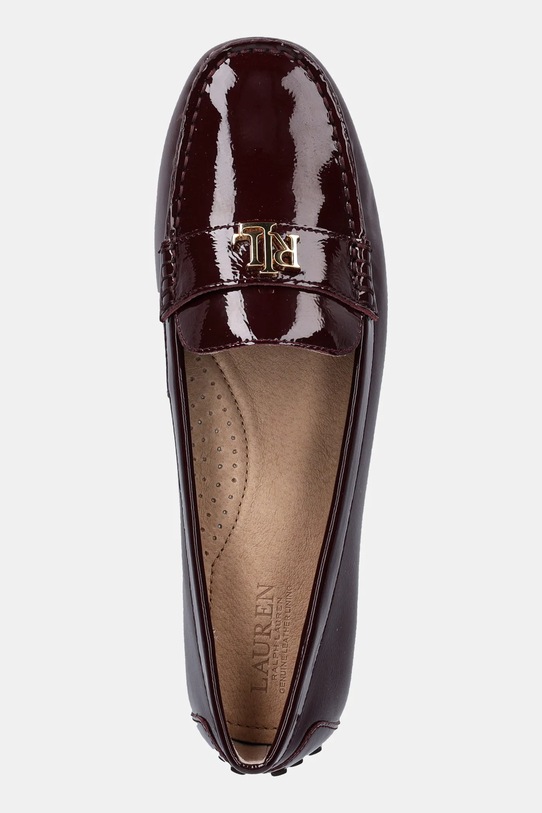 Lauren Ralph Lauren mokasyny skórzane Barnsbury bordowy 802P04390002.600
