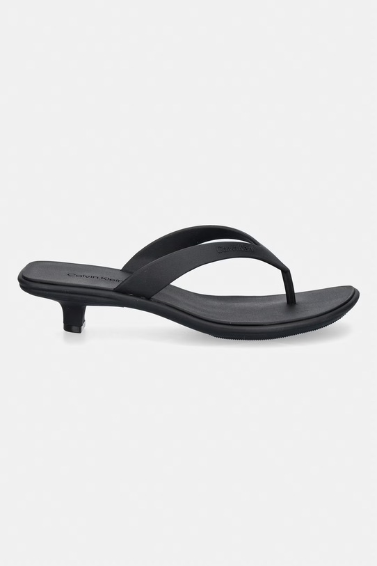 Calvin Klein șlapi pentru femei FLIP FLOP KITTEN HEEL THONG TPU HW0HW02965 negru SS26