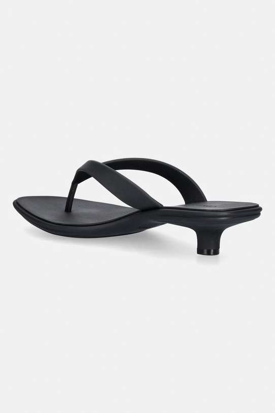 Încălțăminte Calvin Klein șlapi pentru femei FLIP FLOP KITTEN HEEL THONG TPU HW0HW02965 negru