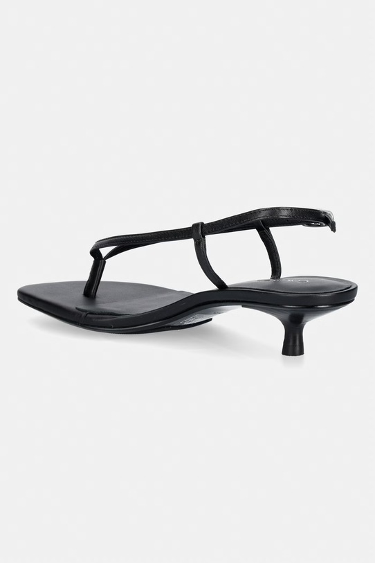Încălțăminte Calvin Klein sandale din piele KITT HEEL SNDL STRAPPY SLING LTH HW0HW02918 negru