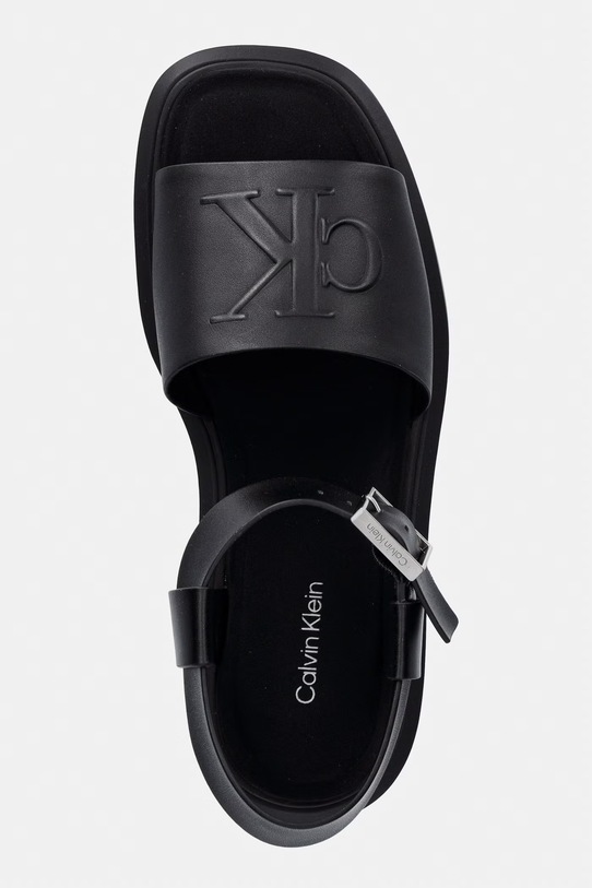 Calvin Klein sandale pentru femei CHUNKY SANDAL LTH MG negru HW0HW03131